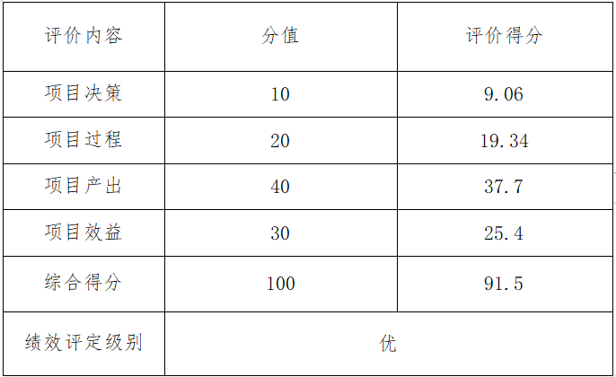 綜合評(píng)價(jià)情況及評(píng)價(jià)結(jié)論相關(guān)評(píng)分表