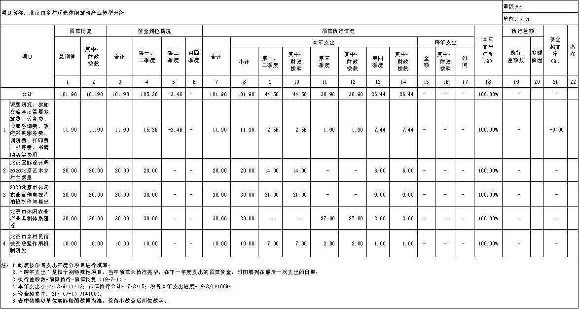 項(xiàng)目預(yù)算執(zhí)行情況表