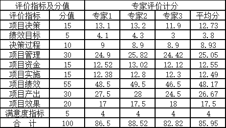 專家評分匯總表
