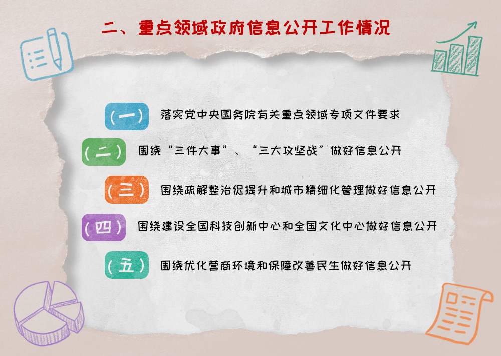 重點領(lǐng)域政府信息公開工作情況