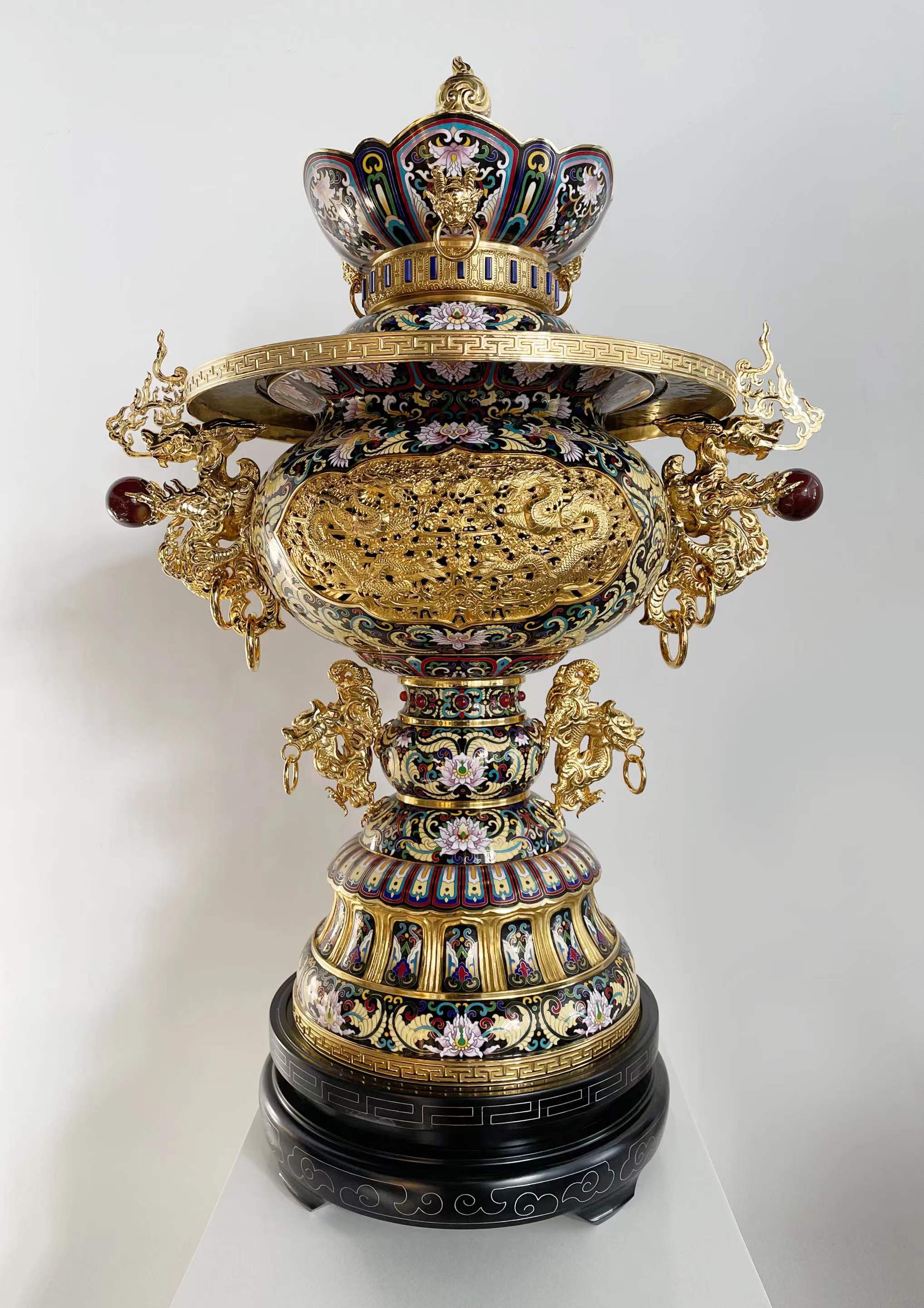 2.景泰藍(lán)制作技藝-華龍尊