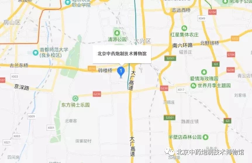 中藥炮制博物館地圖位置