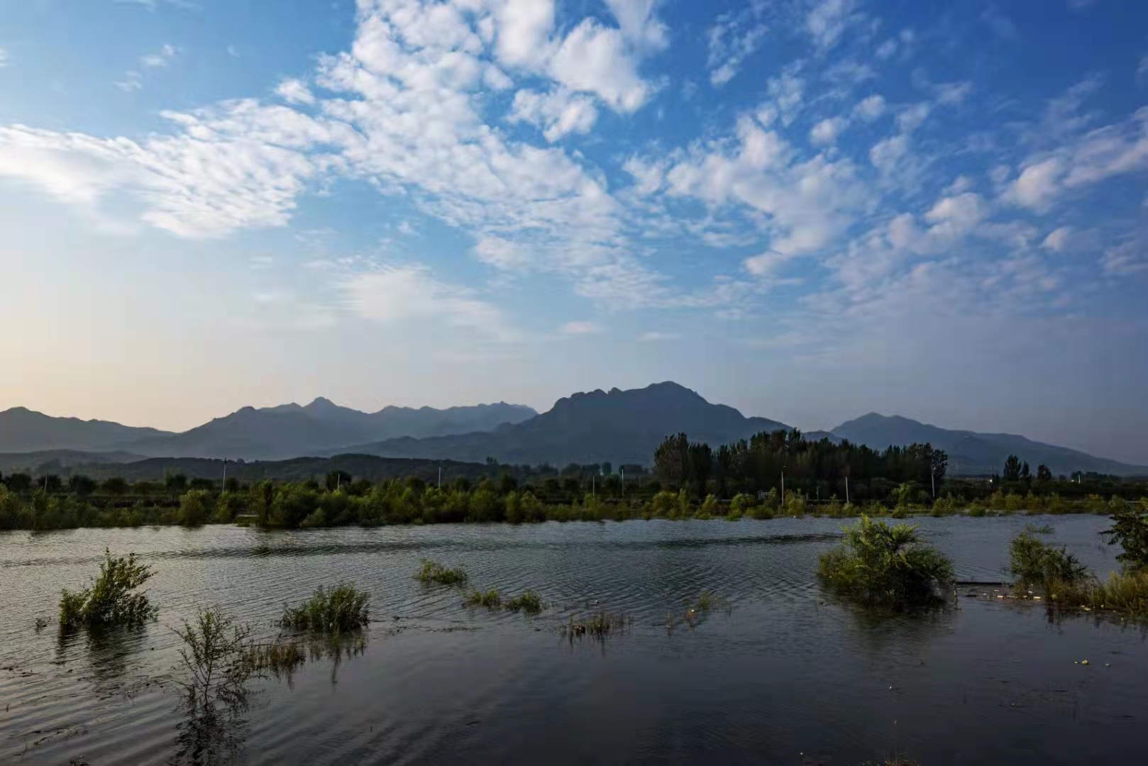 清水河畔風(fēng)景美