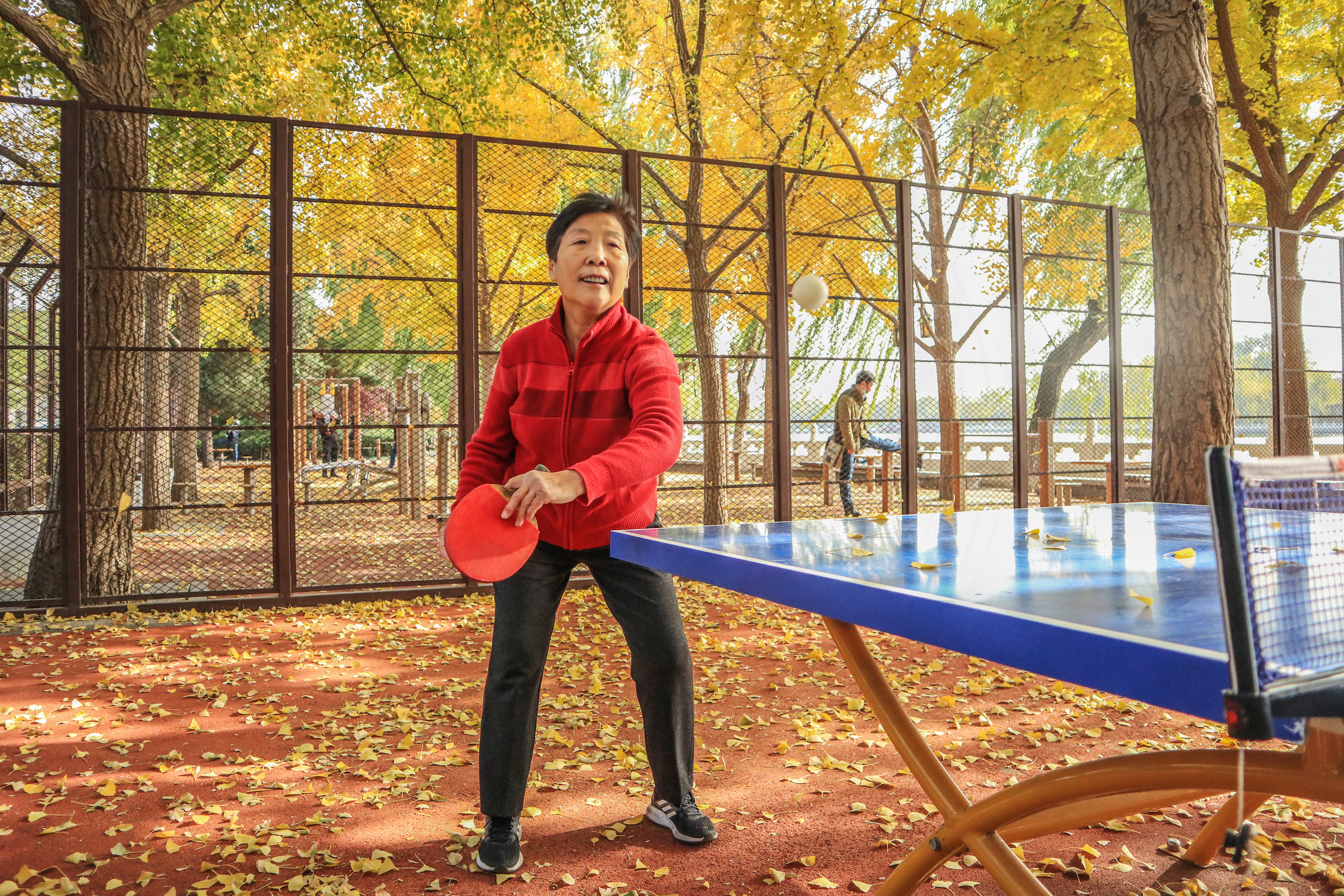 愛(ài)打球的大媽