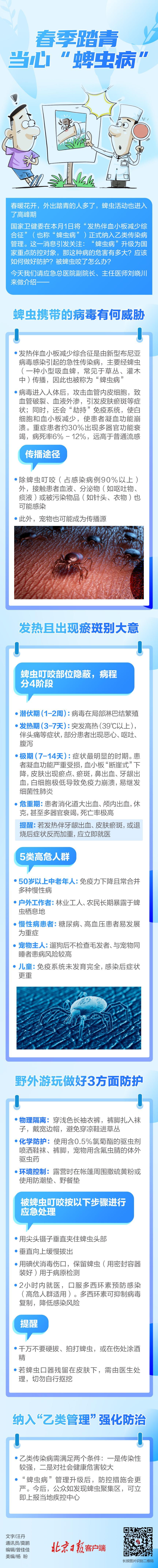 一圖讀懂 | 春季踏青，當心“蜱蟲病”