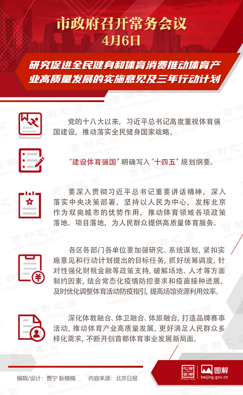 研究促進(jìn)全民健身和體育消費(fèi)推動體育產(chǎn)業(yè)高質(zhì)量發(fā)展的實(shí)施意見及三年行動計(jì)劃