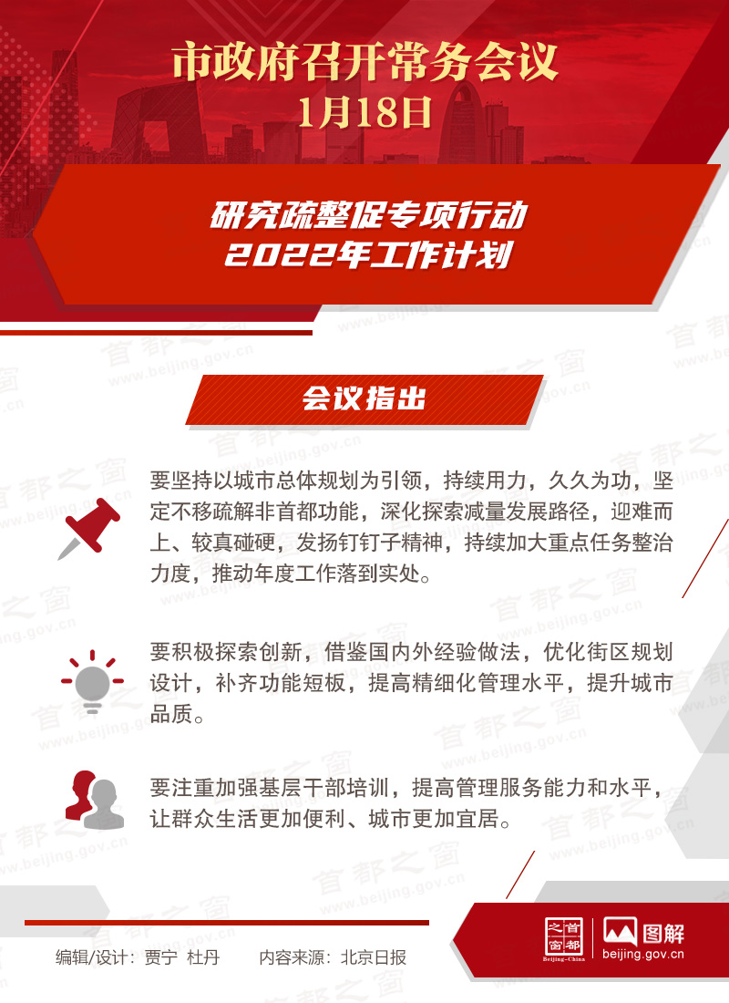 市政府常務(wù)會(huì)議：研究疏整促專項(xiàng)行動(dòng)2022年工作計(jì)劃