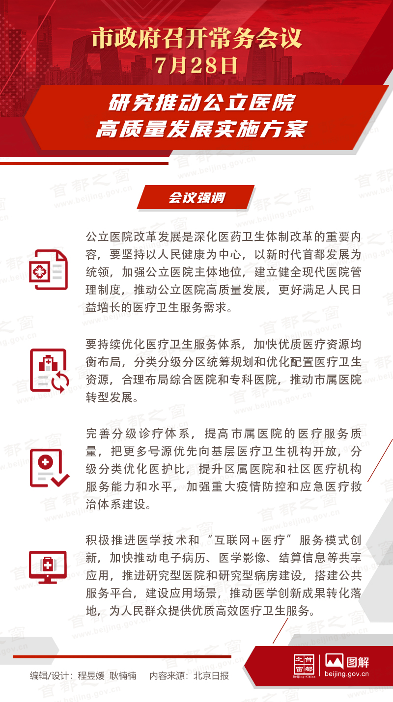 市政府常務(wù)會(huì)議：研究推動(dòng)公立醫(yī)院高質(zhì)量發(fā)展實(shí)施方案
