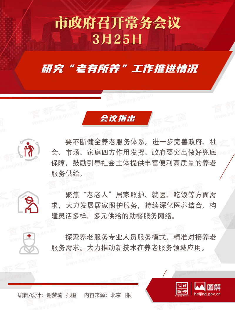 研究“老有所養(yǎng)”工作推進情況