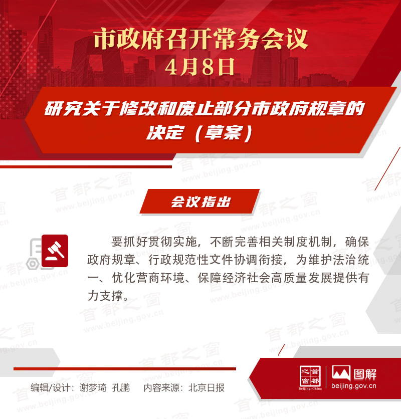 研究關(guān)于修改和廢止部分市政府規(guī)章的決定（草案）