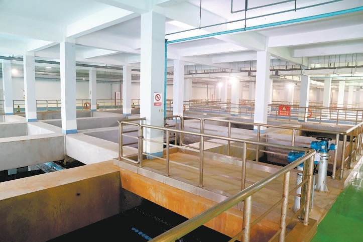 位于地下的污水處理單元。