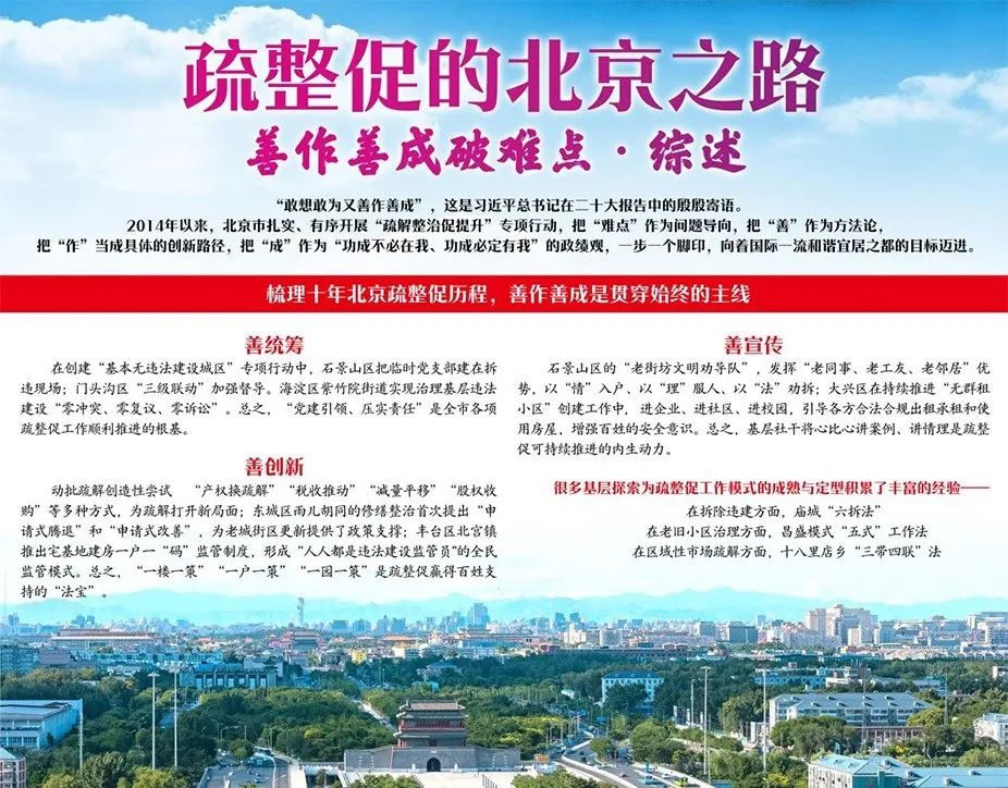 疏整促的北京之路善作善成破難點(diǎn)