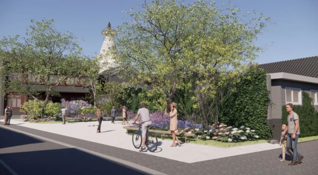 東岔小廣場(chǎng)改造項(xiàng)目實(shí)施效果圖