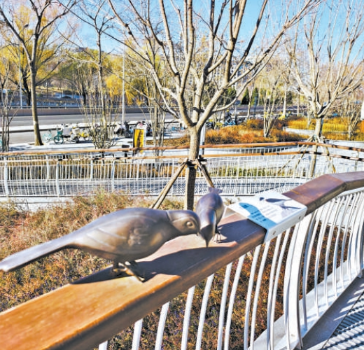 昆玉河?xùn)|岸通斷點貫綠廊