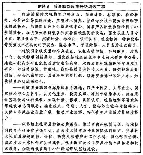 中共中央國務(wù)院印發(fā)《質(zhì)量強國建設(shè)綱要》